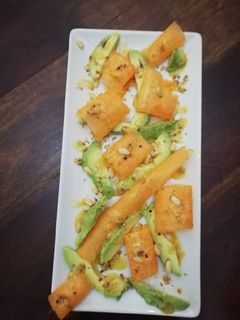 Una foto de Carpaccio de Calabaza
