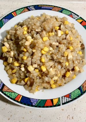 蒟蒻丁丁炒玉米 的食譜成品照片