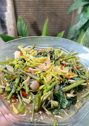 Foto resep Tumis Kangkung dan Bunga Pepaya