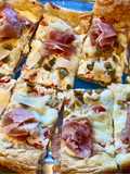 Tarte salée à la ricotta et jambon de Parme