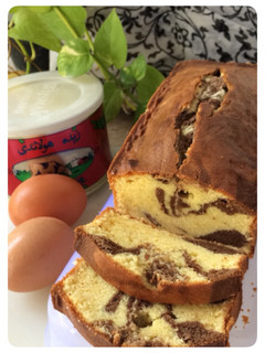 Foto resep Condensed milk pound cake (Marble)