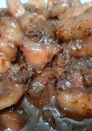 Hình của món Thịt kho mắm ruốc đơn giản.