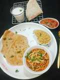 Sev Tamatar Sabzi with Paratha