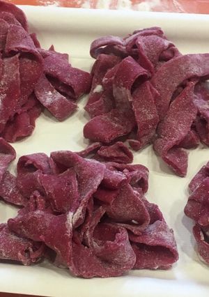Foto di Tagliatelle alla Barbabietola