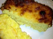 A picture of cheesy baked polenta