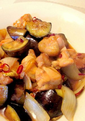 A picture of Easy Teriyaki Chicken and Eggplant Stir-Fry.
