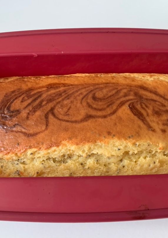 Una foto de Bizcocho saludable de limón, sin aceite ni mantequilla