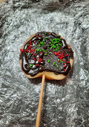 Una foto de Manzana chupetin con chocolate