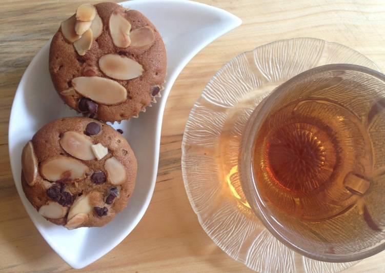 Coffee almond cupcake