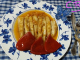 Rape en salsa con pimientos del piquillo