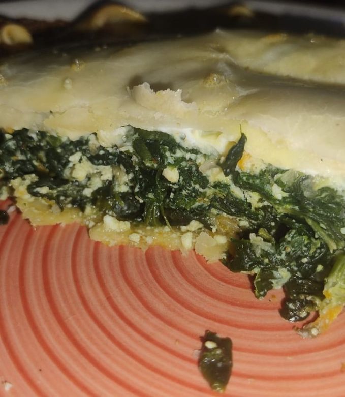 Una foto de Tarta de Acelga, Espinaca y Mozzarella