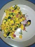 ham and swiss scrambled eggs