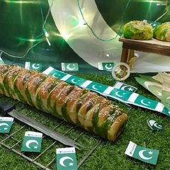 A picture of Chicken Cheese Bread 14 August special.