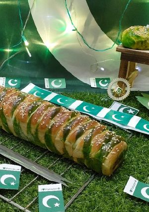 A picture of Chicken Cheese Bread 14 August special.