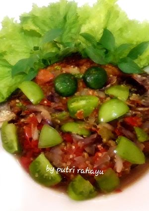 Foto resep Pecak bandeng jatuh cinta