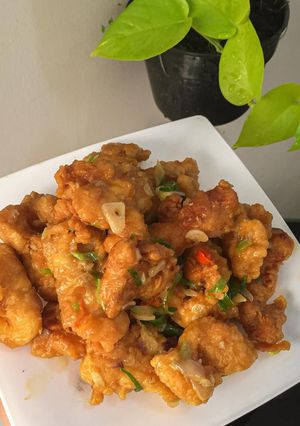 Foto resep Ikan Patin saus telur asin (bumbu Royco siap pakai)