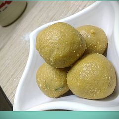 Moong Dal Ladoo A picture of Moong Dal Ladoo .