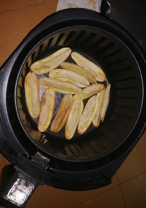 รูปของ กล้วยน้ำว้าอบ​ Air fryer​ คลีน