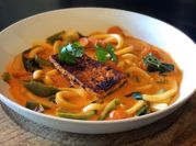 A picture of peanut noodles