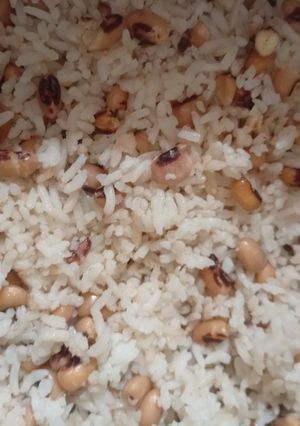عکسی از دستور برنج لوبیا بلبلی