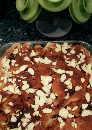 Foto resep Raisin bread puding