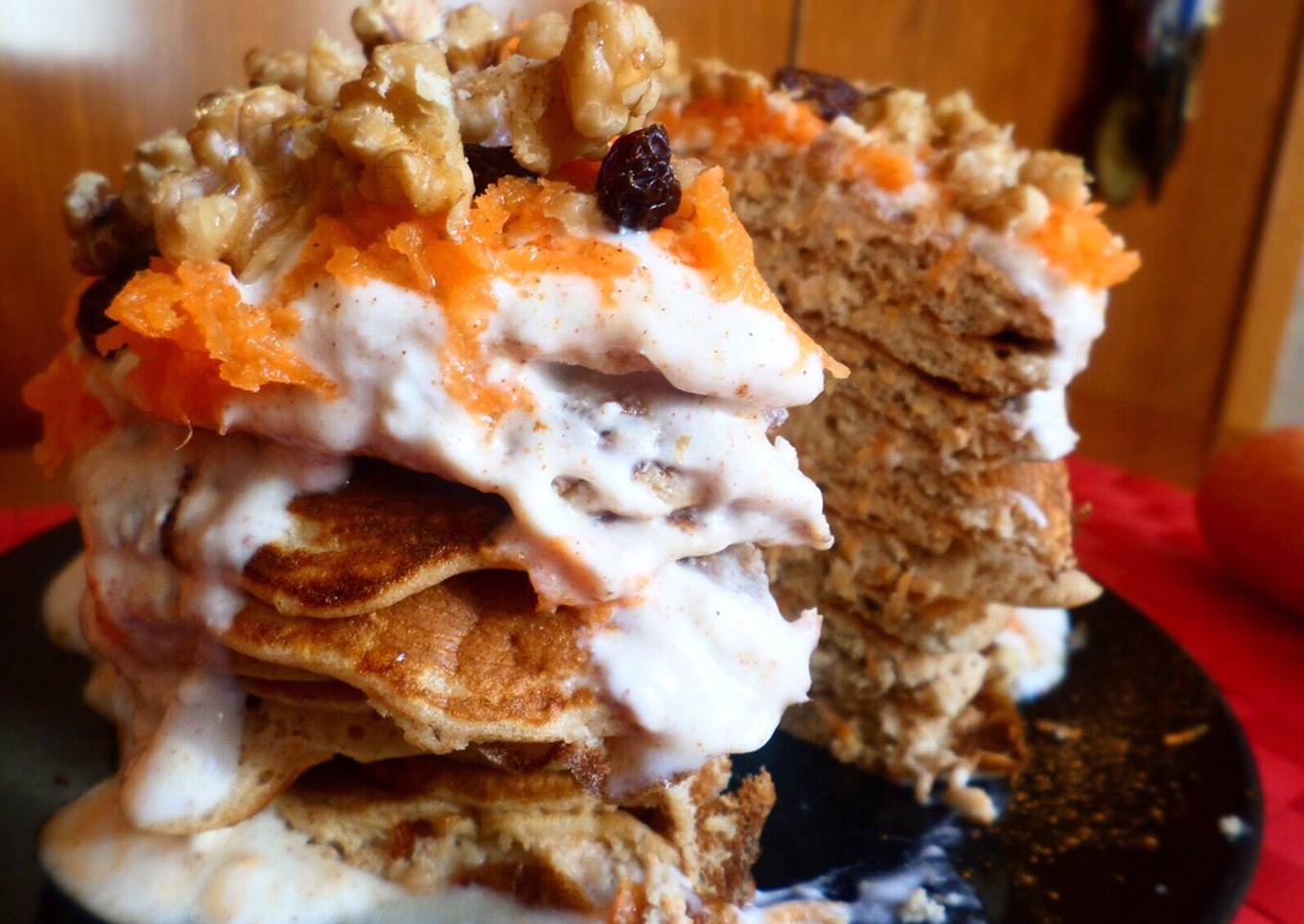 Tortitas de avena “carrot cake”