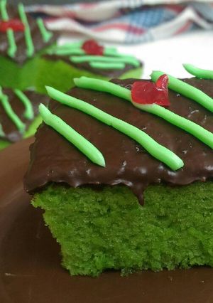 Foto resep Brownies kukus pandan
