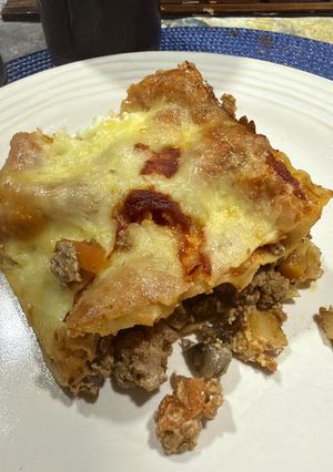 Una foto de Lasagna de carne
