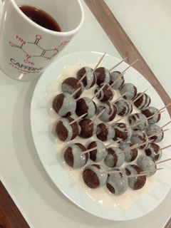 صورة لوصفة حلى كرات البسكويت