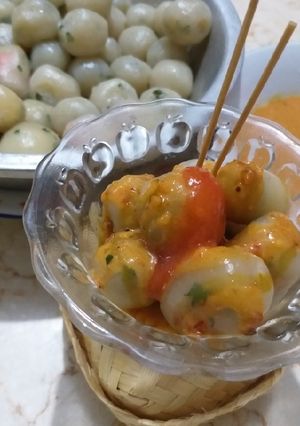 Foto resep Cilok isi sosis keju+step by step and tips
