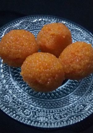 A picture of Motichur Ladoo.
