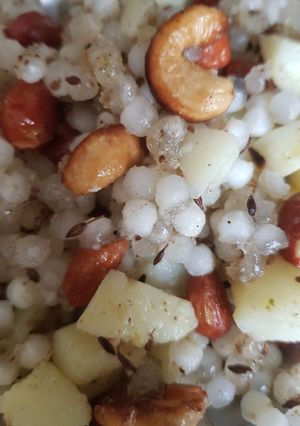 A picture of Sabudana tahari for Fast.