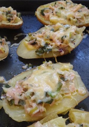 Una foto de Papas rellenas al horno