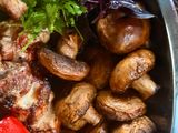 Печериці на мангалі