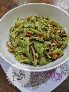 Foto resep Oseng Pare Teri Asin