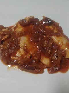 Una foto de Lubina en salsa rápida
