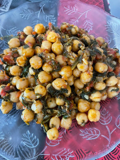 Una foto de Garbanzos con espinacas. Olla GM