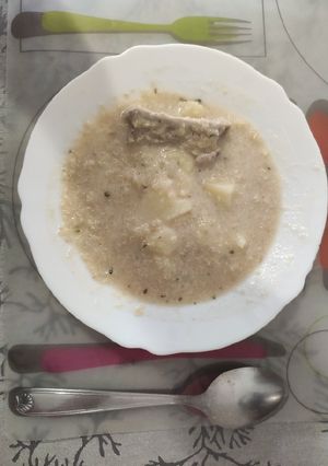 Una foto de Sopa de quinoa