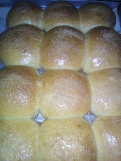 A picture of Homemade buns.
