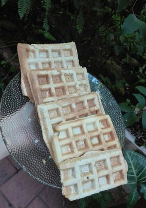 Una foto de Waffles de avena! Súper saludables
