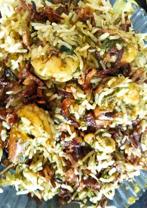 A picture of Prawn pulao.