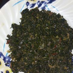A picture of Fried kales.