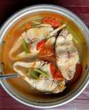 Canh cá chẽm nấu 🍅