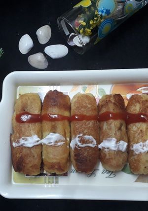 আলু পনির ব্রেড রোল (aloo paneer bread roll recipe in Bengali) রেসিপির প্রধান ছবি