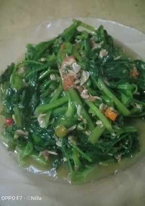 Foto resep Cah kangkung udang halus