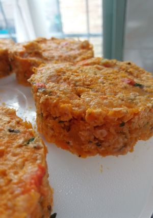 Una foto de Hamburguesas de calabaza y zanahoria