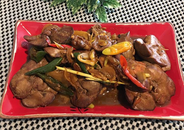 Resep Oseng2 ati ayam bumbu iris Anti Gagal