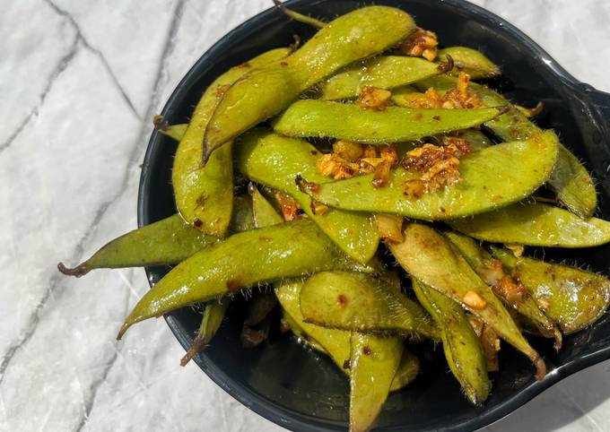 Resep Spicy Garlic Edamame Oleh Icha Khairunnisa Cookpad