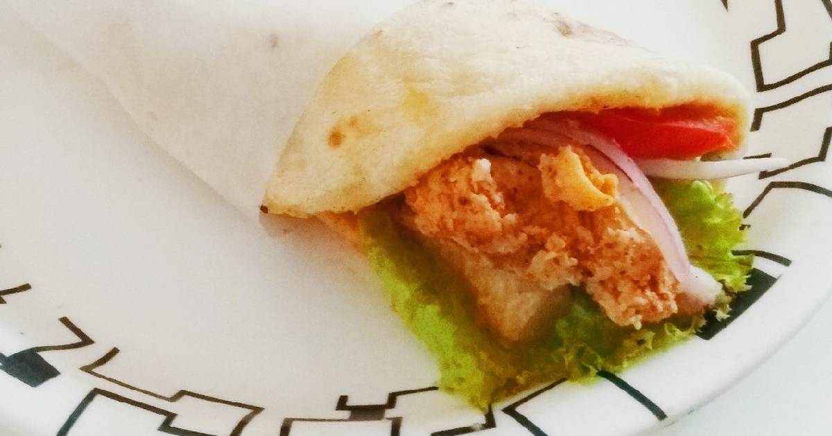 Chicken Shawarma in Pita Bread Recipe by Rekha Unni Cookpad