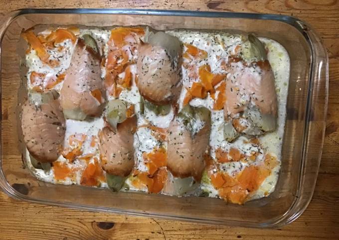 Endives farcies carottes au saumon fumé et crème d aneth